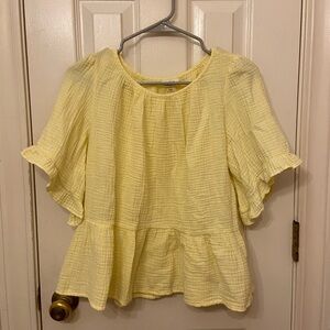 a.n.a, size small, yellow top